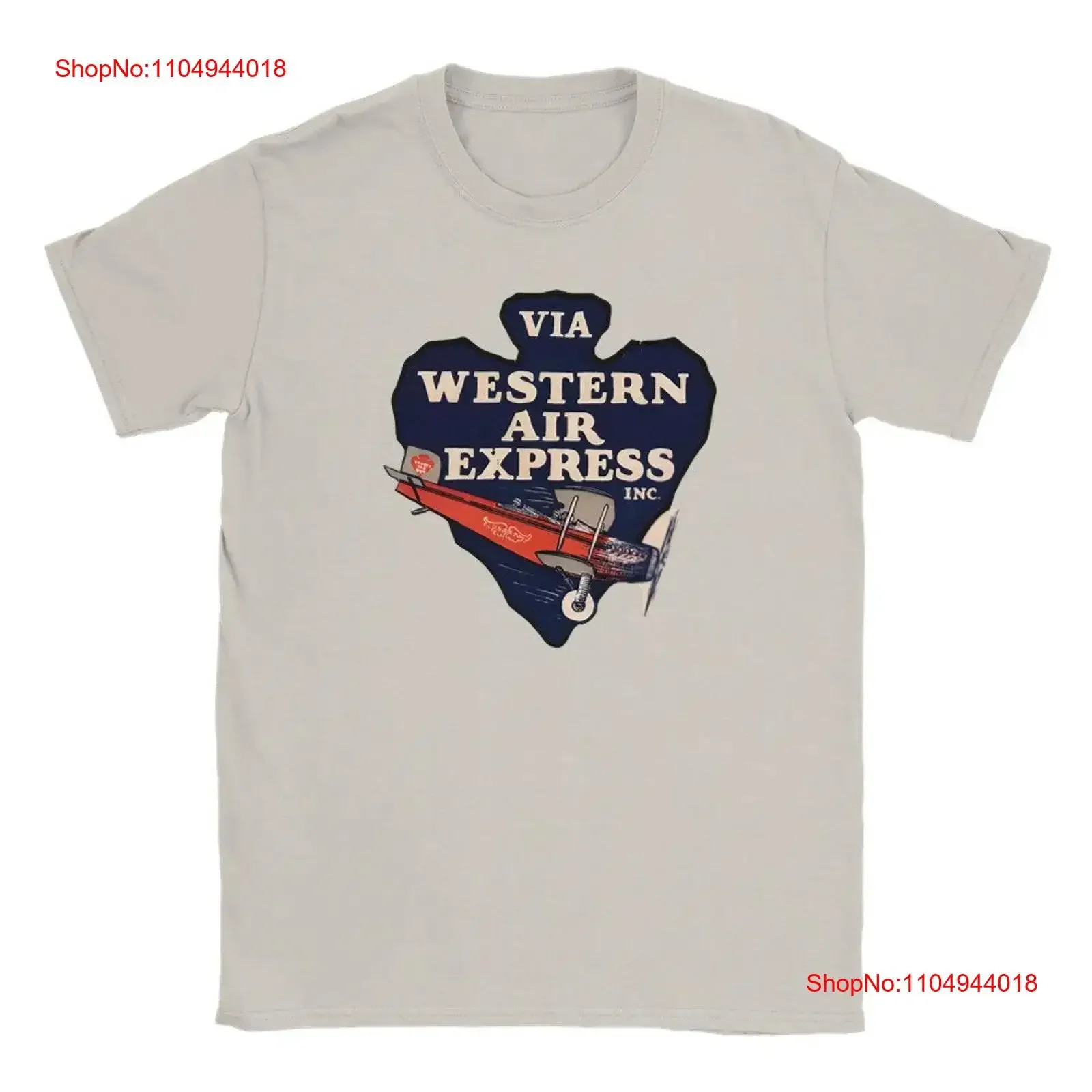 Camiseta Vintage Western Air Express perfecta para entusiastas de la aviación Logotipo clásico de la aerolínea piloto vintage lavado Unisex