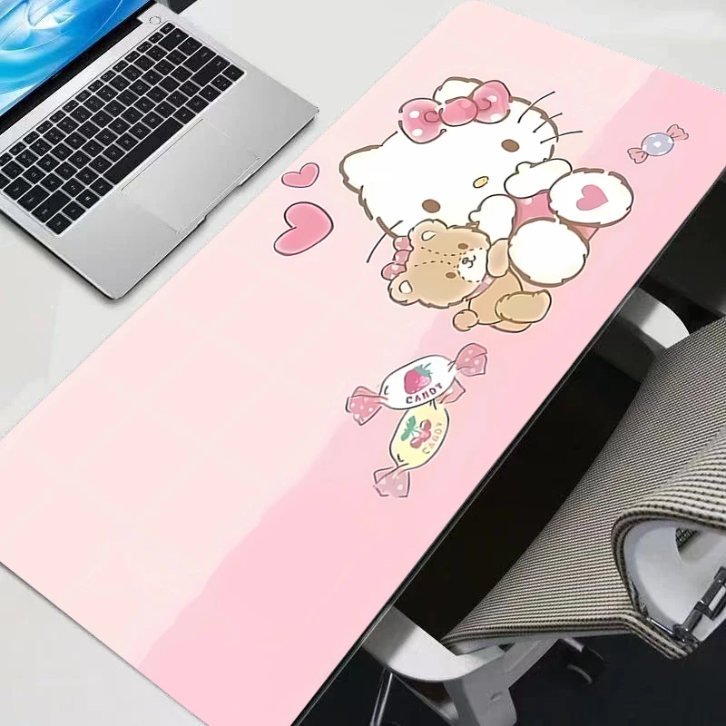 لوحة ماوس هالو كيتي كمبيوتر صغير كمبيوتر محمول أنيمي لوحة المفاتيح ماوس حصيرة كبيرة لوحة المفاتيح لوحة المفاتيح ألعاب الديكور حصيرة مكتبية #5