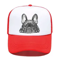 New Fashion Unisex Frenchie Dog French Bulldog Trucker Hat Adult Adjustable Baseball Cap Women Men Outdoor Snapback Hats