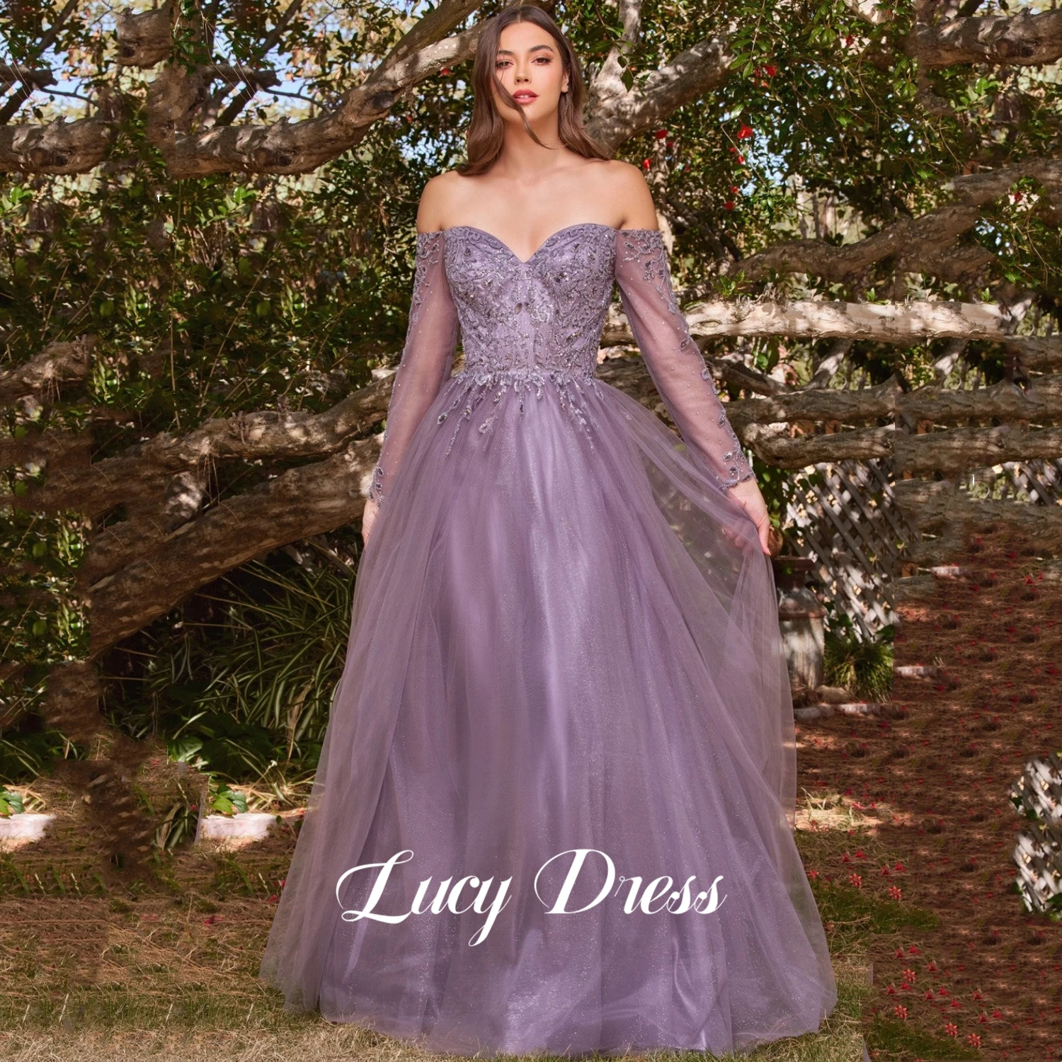 

Line A New in Dresses for Prom Off the Shoulders Long Wedding Party Dress Women Elegant Luxury Evening Dresses 2024 Ball Gown