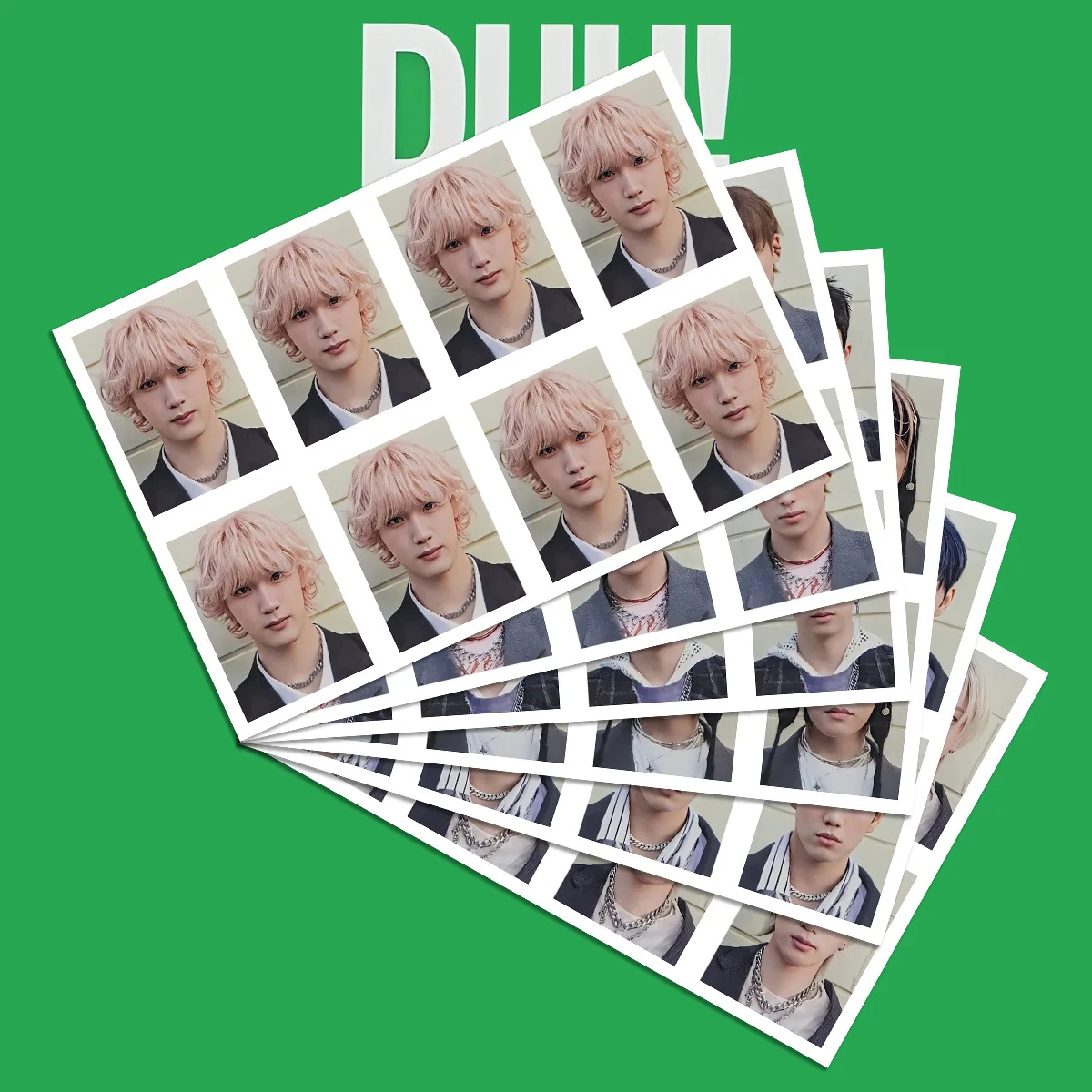 Álbum Kpop P1Harmony DUH, foto de identificación de una pulgada, fondo blanco, foto de pasaporte, reanudar la foto, regalo de colección de Fans KEEHO JIUNG SOUL