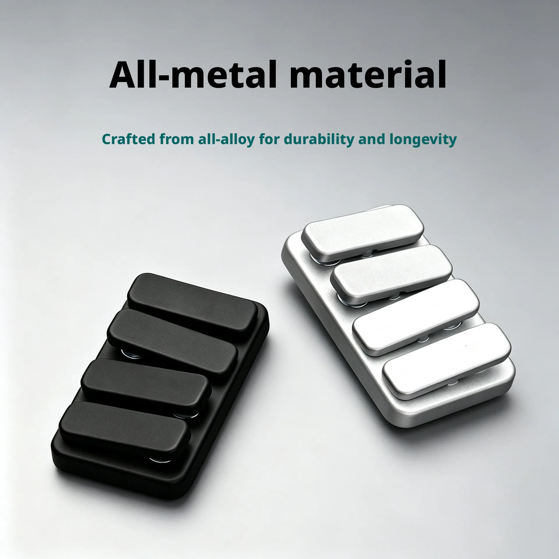 Zinc Alloy Magnetic Seesaw Push Sound Fidget Slider Rectangle Mini Hand Gadget Portable EDC Finger Stress Relief Toy view 6