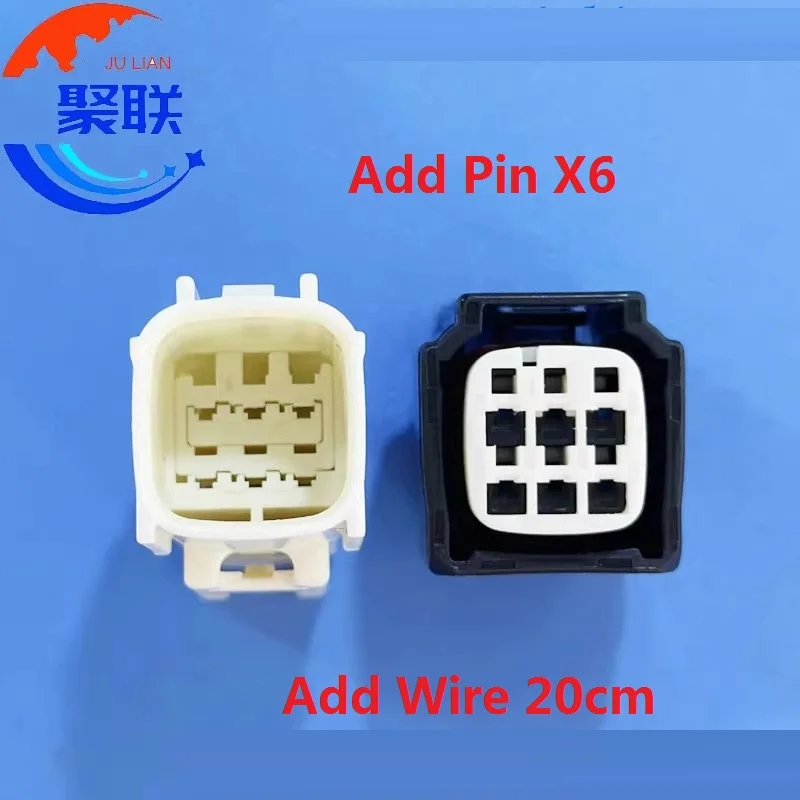 1Set 6Pin 7283-1172-30 7282-1172 Wiring Socket AC Assembly Auto Tail Light Wire Harness Unsealed Connector 7282-1172-30
