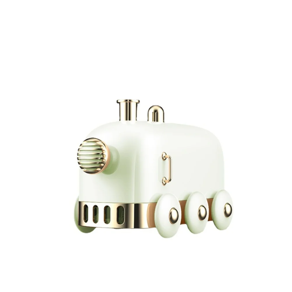 300ml Retro Train Humidifier with Aroma Diffuser Function and Colorful LED Light Powered by USB for Indoor Use