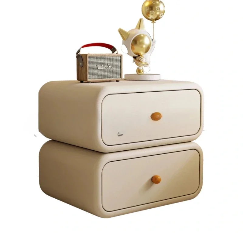 

Cream Style Cute Childrens Nightstands Wooden Modern Minimalist Childrens Nightstands Storage Children Furniture