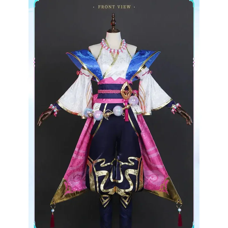 CySSGame روح زهر سيندرا تأثيري حلي الدعاوى مجموعة كاملة سيندرا كوس قرون الباروكات الشعر أنيمي زي للنساء حفلة الهالوين