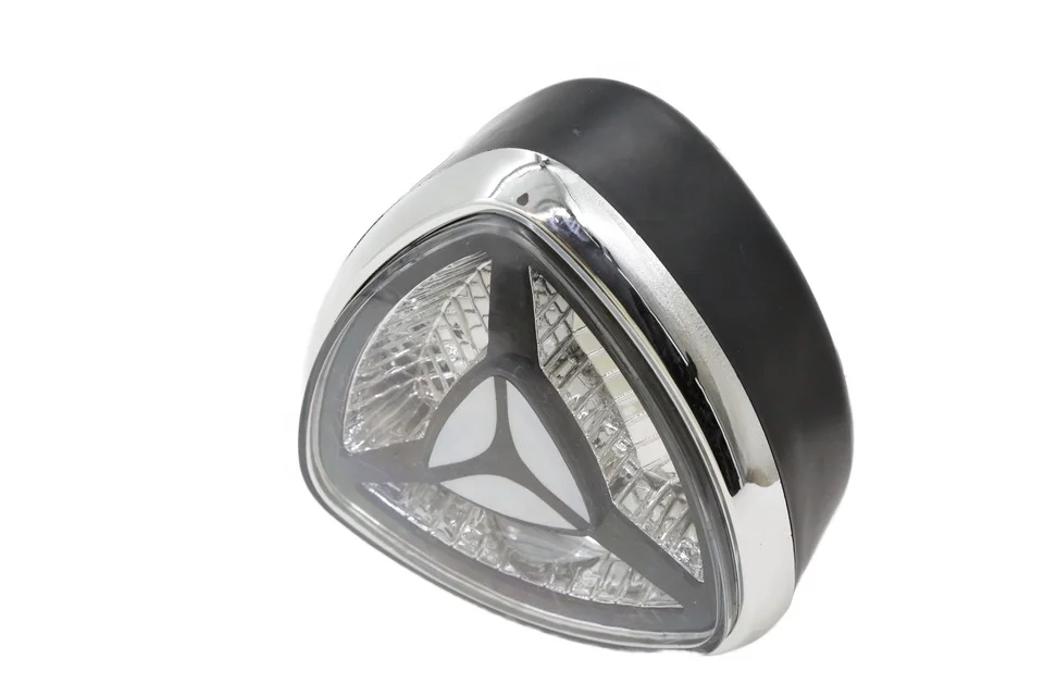 48-60VElectric Bicycle Parts Triangular Metal Front Lighting Headlights for Motorcycles Retrofitted Headlights Front Lighting view 5