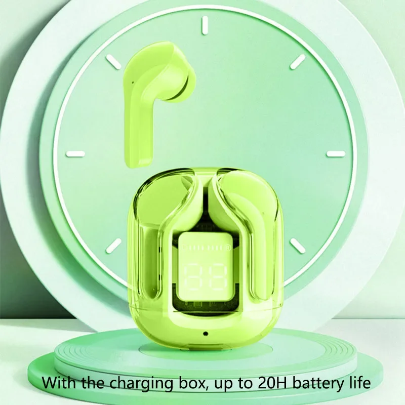 BT30 TWS auriculares inalámbricos HiFi Bluetooth 5,1 auriculares con reducción de ruido con micrófono auriculares transparentes para juegos nuevo en