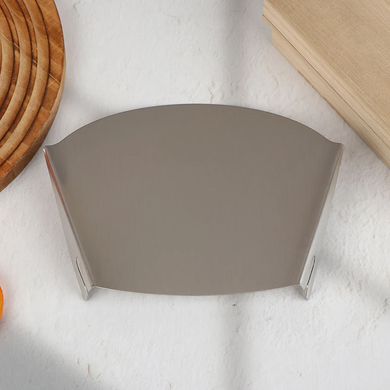 Stainless Steel Pouring Chute Shield For Mixers Universal Splash Guard Food Processor Attachment Safety Shield For Kitchen