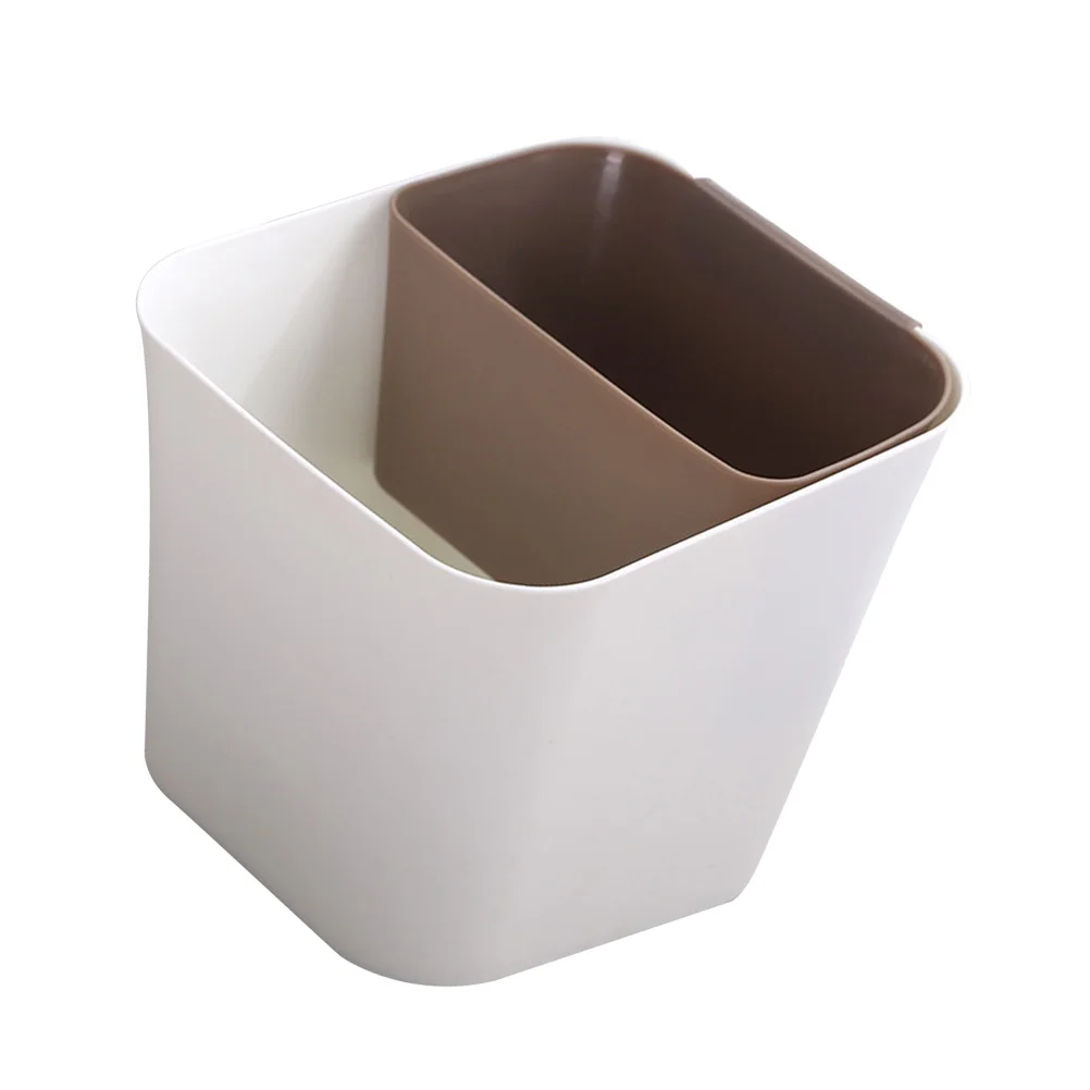 

Wet and Dry Classified Waste Bin Dual-Use Trash Can Garbage Can Plastic Rubbish Container (Coffee) Home Trash Can