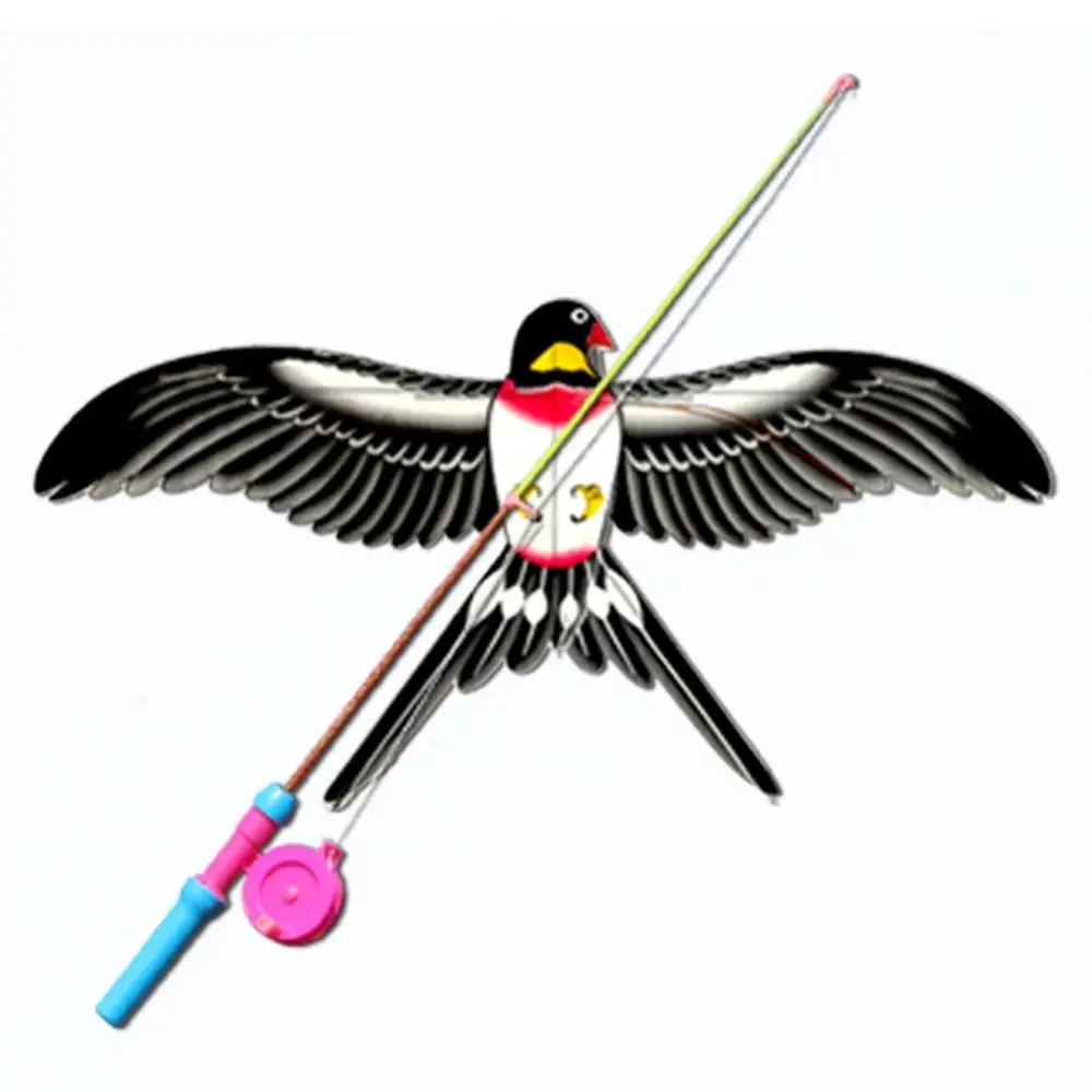 30 Meter Plastic Eagle Kite Dynamic Cartoon Large Eagle Kites Parrot Eagle Swallow Airplane Butterfly Children Gift