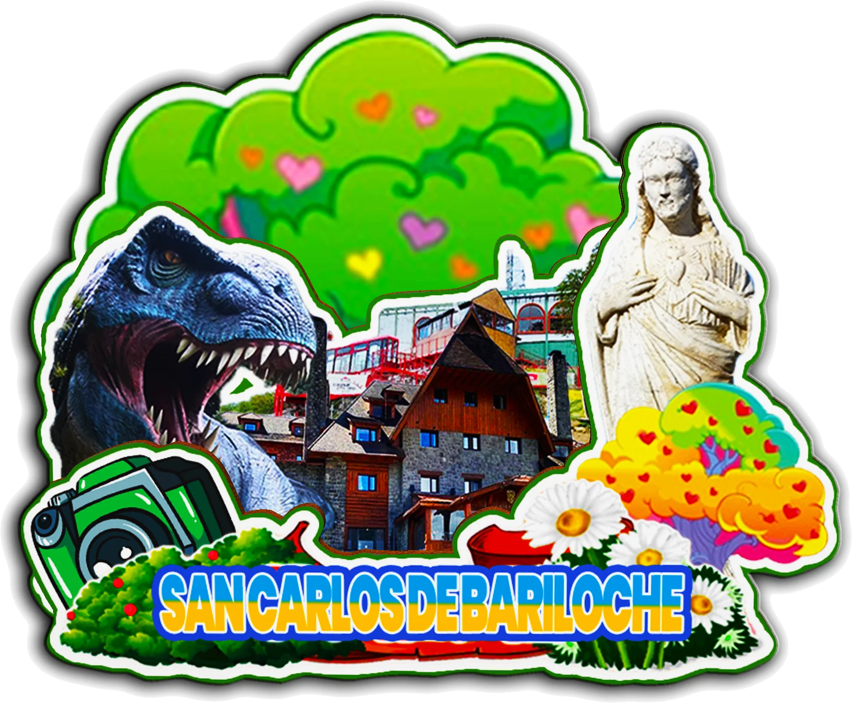 مغناطيس ديكور لـ Ushuaia Cordoba San Carlos De Bariloche Buenos Aires El Calafate Argentina City Landmark تذكارية للسفر