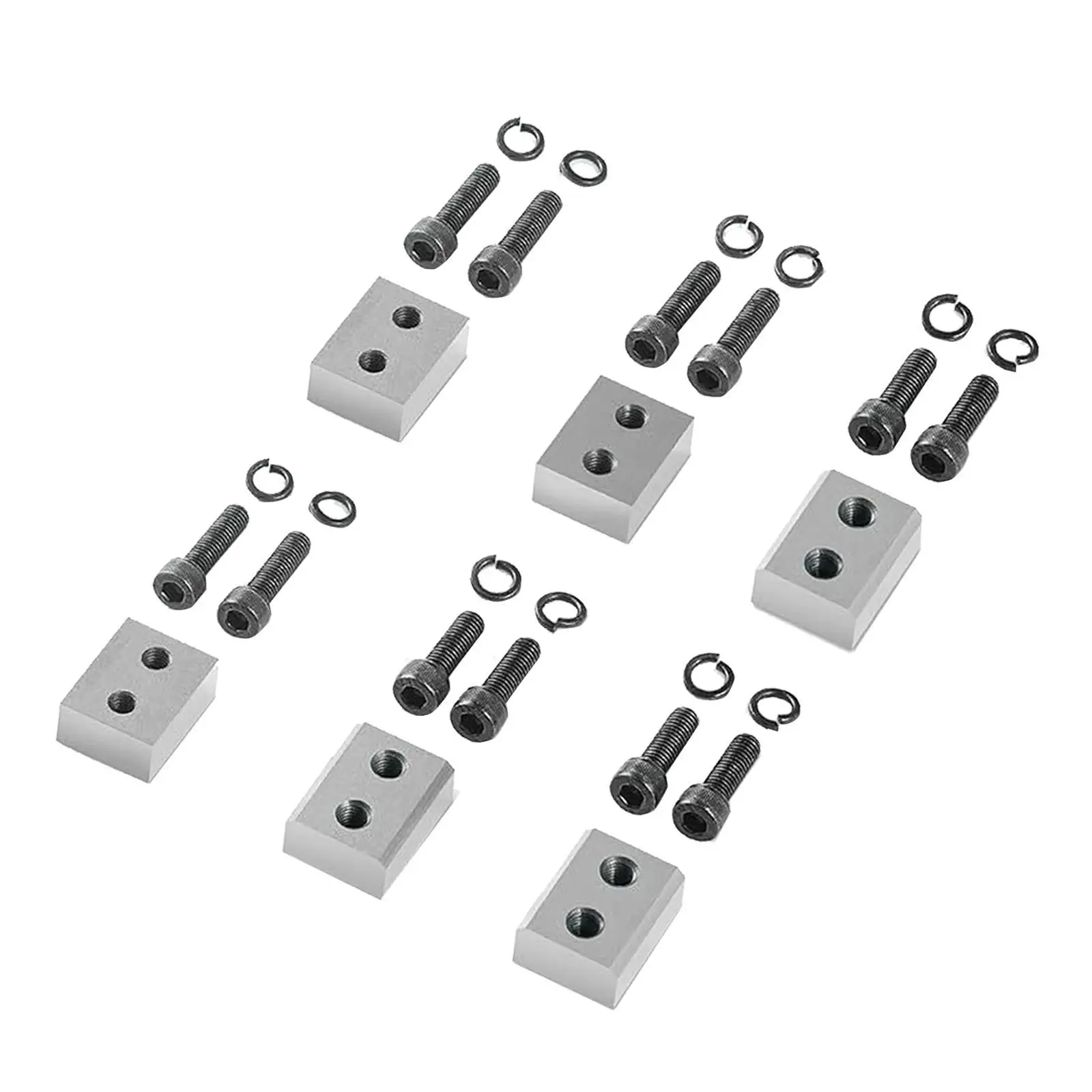 Rebar Cutting Blade Replacement Jaw Blades Electric Hydraulic Metal 1 Inch Set with Hex Screws for Jobsite Use