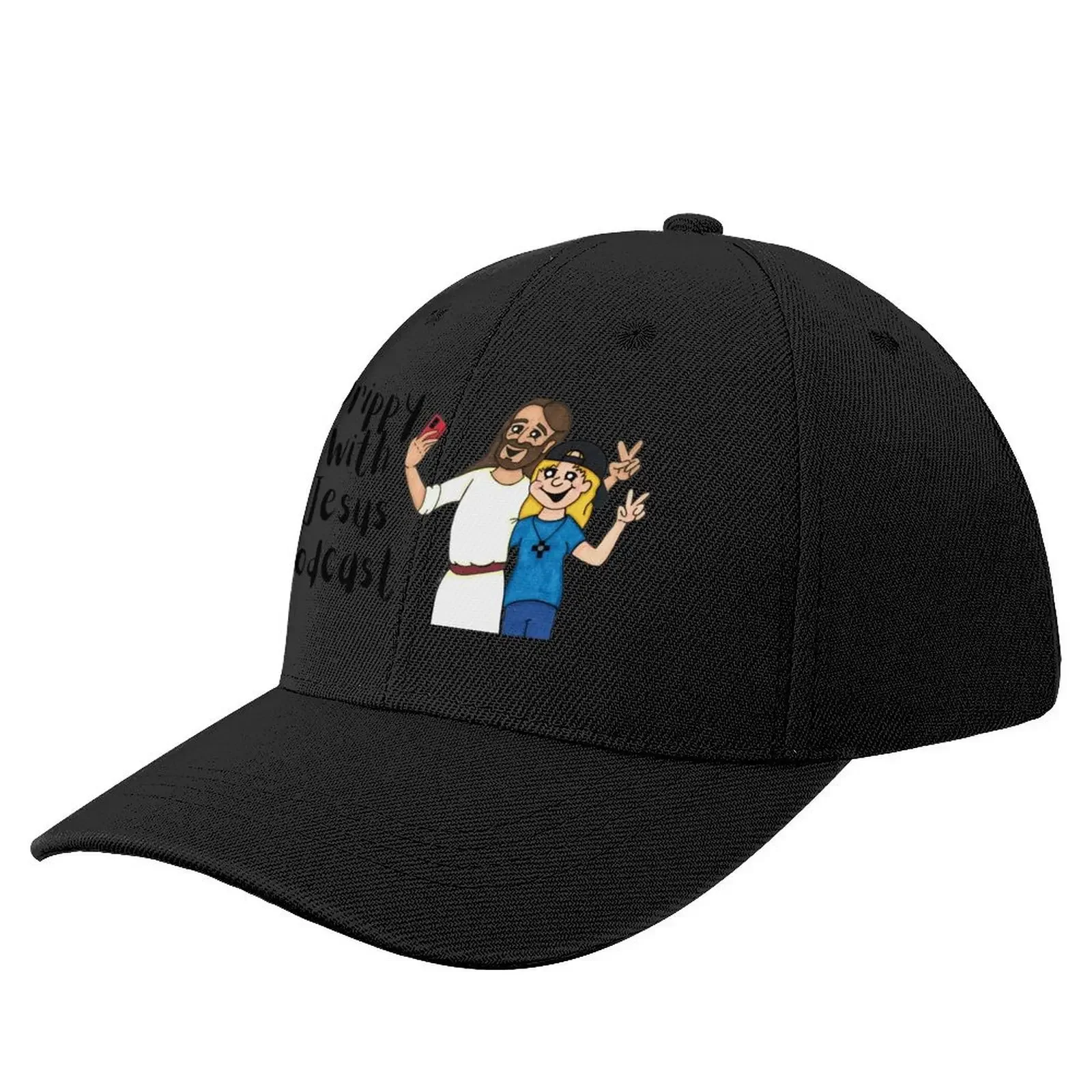 

Drippy With Jesus Podcast Baseball Cap Golf hats for men Vintage Christmas Hat Baseball For Men Women's
