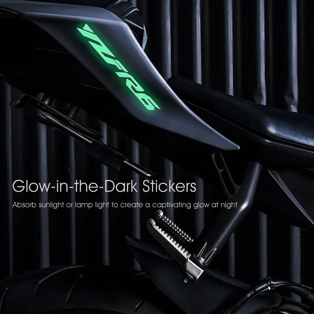 Motorcycle Glow Stickers Waterproof Decal Yamaha YZF R6 YZF-R6 YZFR6 2000 2004 2007 2008 2009 2014 2015 2017 2018 2019 2020 2024