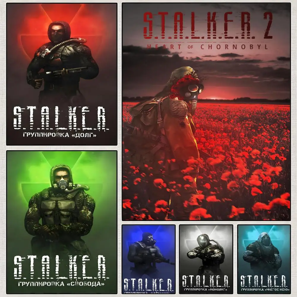 Game S.T.A.L.K.E.R. 2 Cost Of Hope FPS Poster PP Wall Art Print Removable Water-Resistant Home Decor for Bedroom Apartment Gift