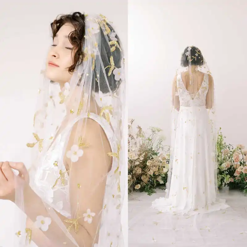 الأميرة يزين الحجاب الزفاف 3M طول الكاتدرائية طبقة واحدة لينة تول حجاب الزفاف مع مشط اكسسوارات الزفاف حسب الطلب