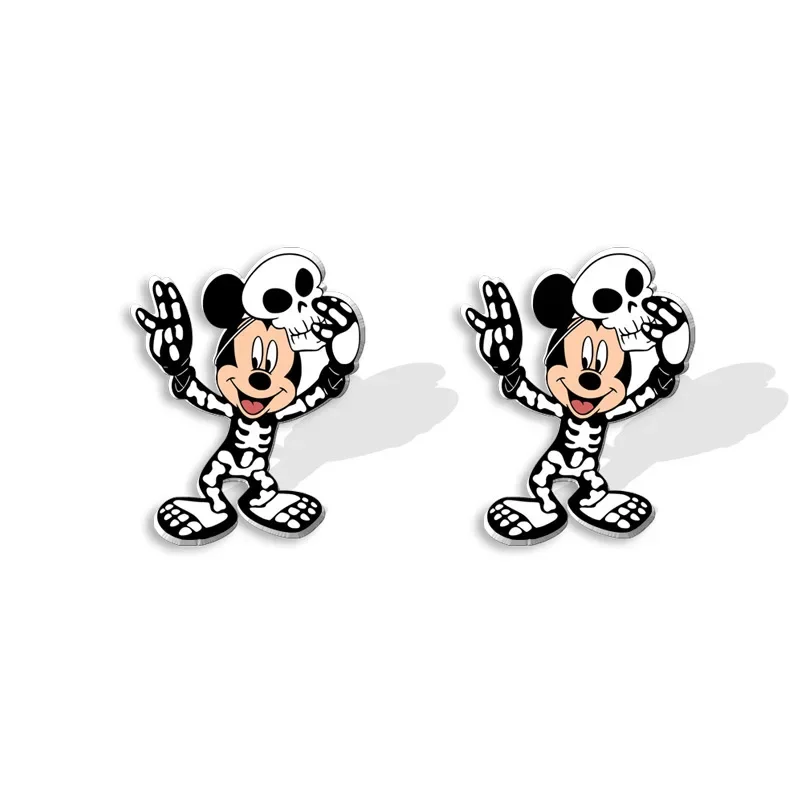 2024 New Disney Mickey Mouse Earrings Halloween Series Funny Earring Cute Fashion Jewelry Accessories Halloween Stud Earrings