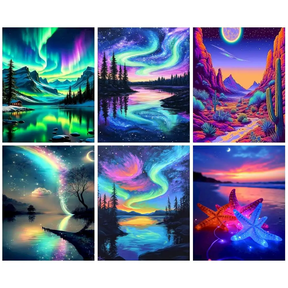 PhotoCustom 5D DIY Diamant Malerei Meer Voll Platz Diamant Stickerei Landschaft Mosaik Strass Dekoration Für Zuhause