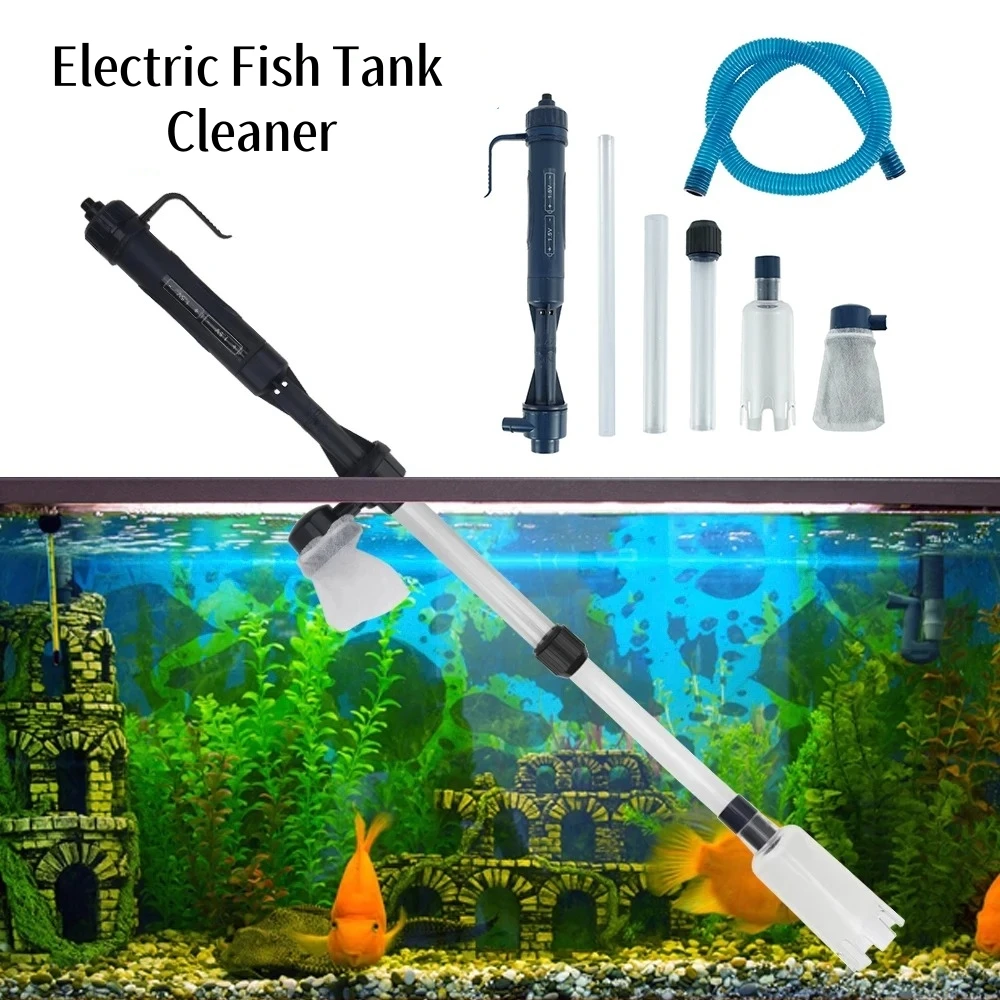 Electric Fish Tank Cleaner Aquarium Siphon Cleaner Automatic Water Exchanger Electric Sand Washer Aquarium Cleaning Products