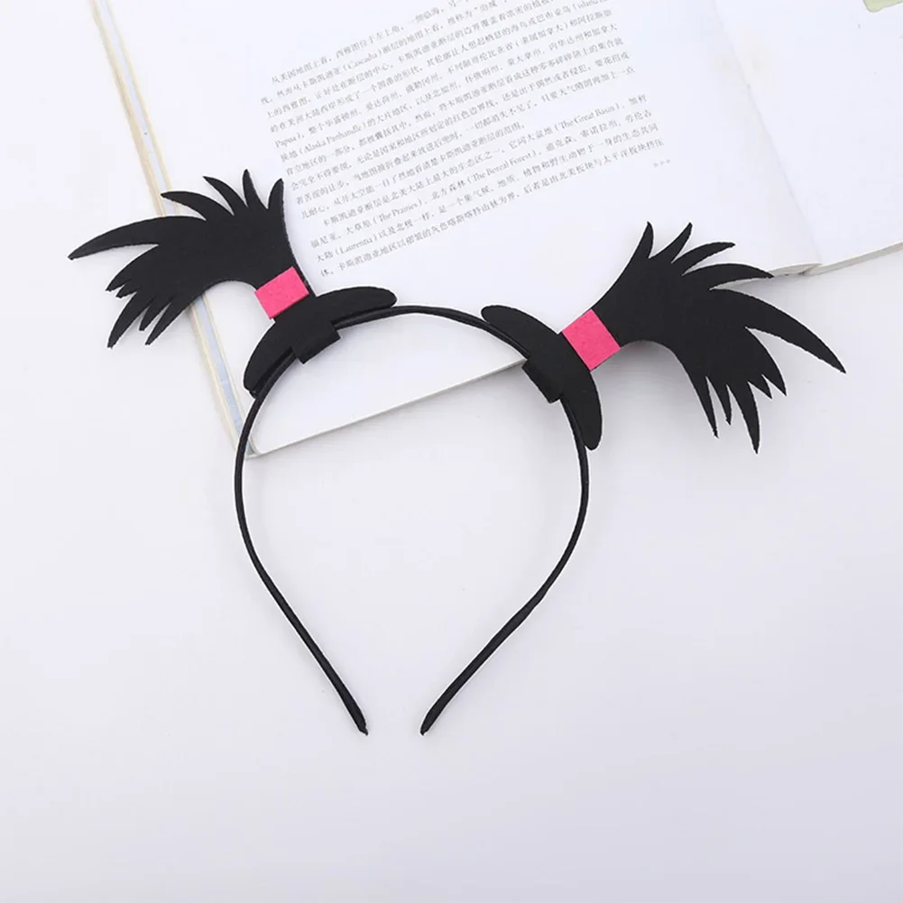 Funny Felt Fabric Wig Headband Cute Braid Hair Hoop Travel Photography Props Cartoon Hair Accessories Party Fashion Headwear