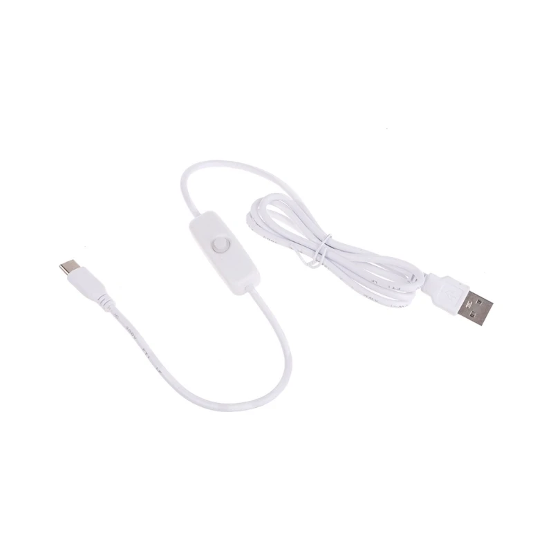 USB Cable withSwitch Type-C USB2.0 Adapter Cord 5V3A Type to USB A Cord forRaspberryPi 4B hubs