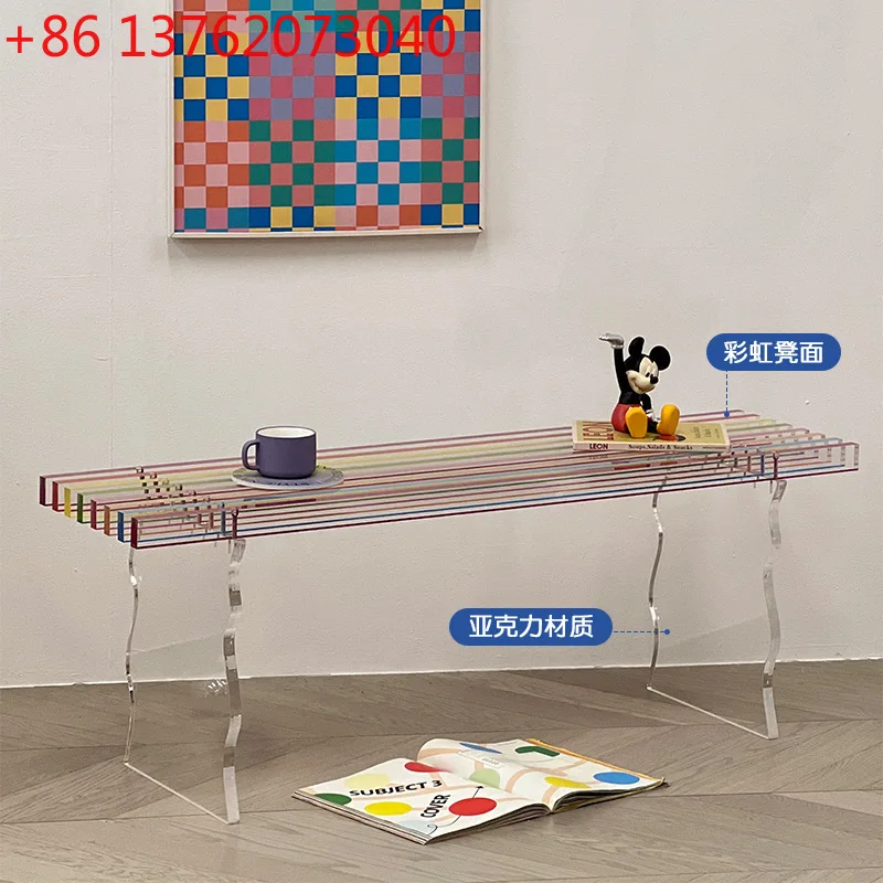 TTAcryl Regenbogenbank Nordic Wohnzimmer Schuhwechselhocker