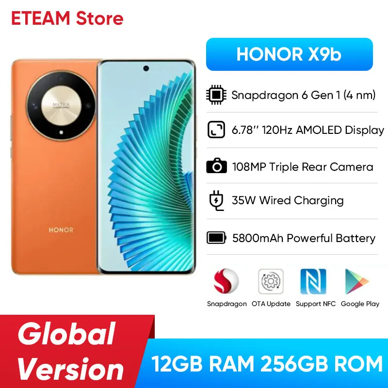 HONOR X9b HONOR Magic6 Lite 5G Global Version 6.78