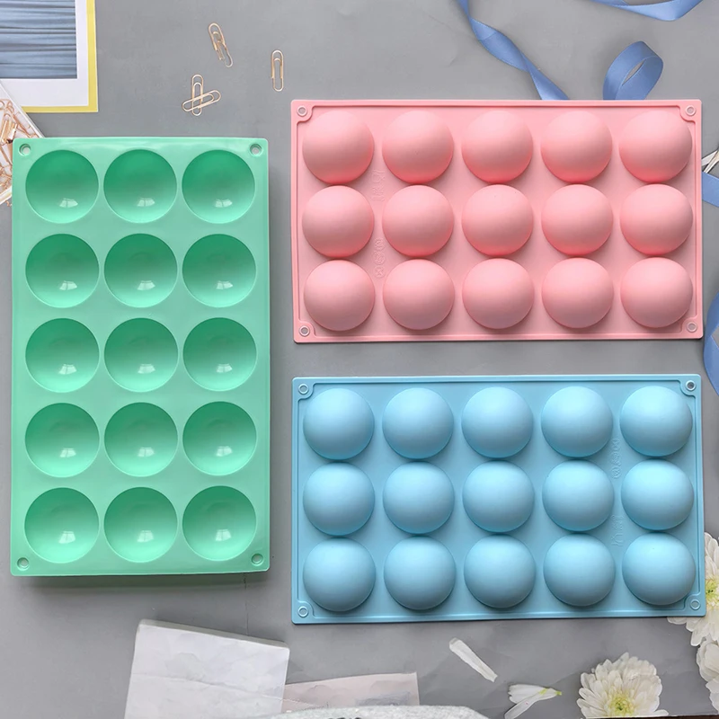 3D Ball Round Half Sphere Silicone Mold For DIY Baking Pudding Mousse Chocolate Eco-Friendly Cake Mold Kitchen Accessories Tools
