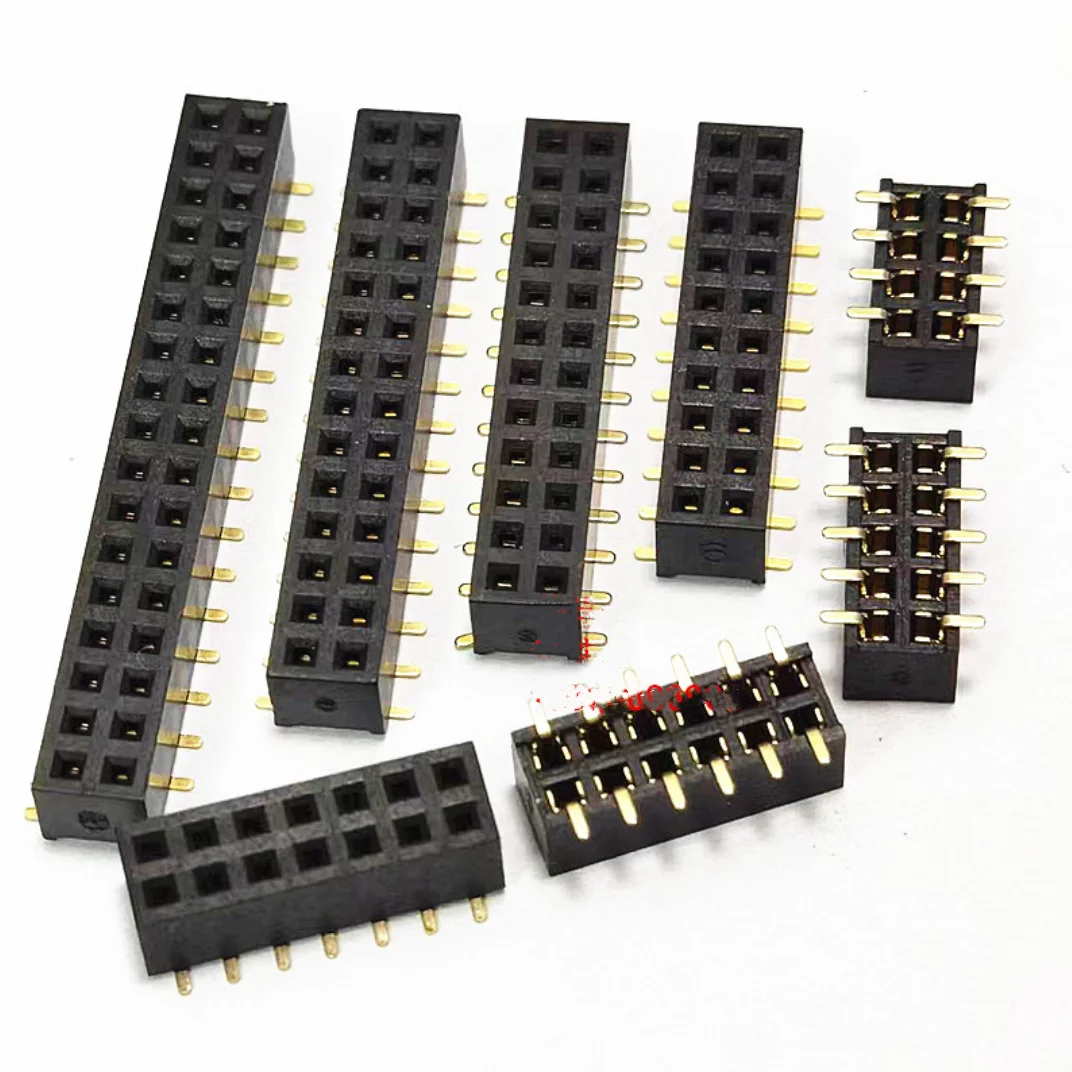 10PCS SMD SMT 2*2/3/4/5/6/7/8/9/10/12/15/20/40PIN double row FEMALE PIN HEADER 2.0MM PITCH Connector Socket 2X/6/8/10/20