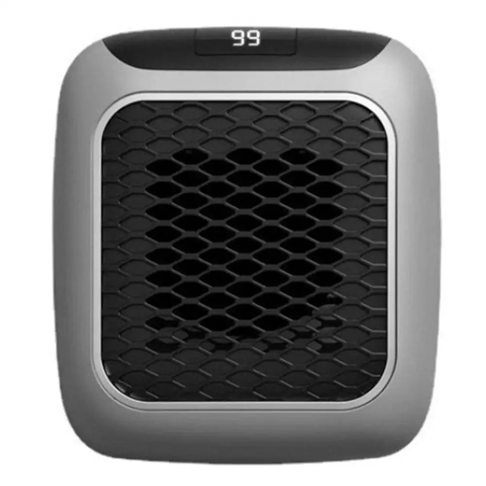 Electric Fan Heater 800W with Convenient Remote Control LED Timer and Wall Mounted Option for Space Saving Design