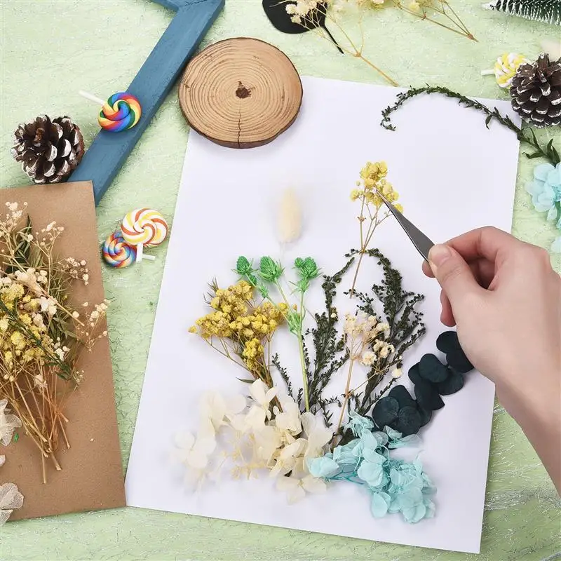 Dried Flowers UV Resin Flowers Stickers Epoxy Resin Filling DIY Jewelry Making Crafts Art Material Festival Party Home Decor