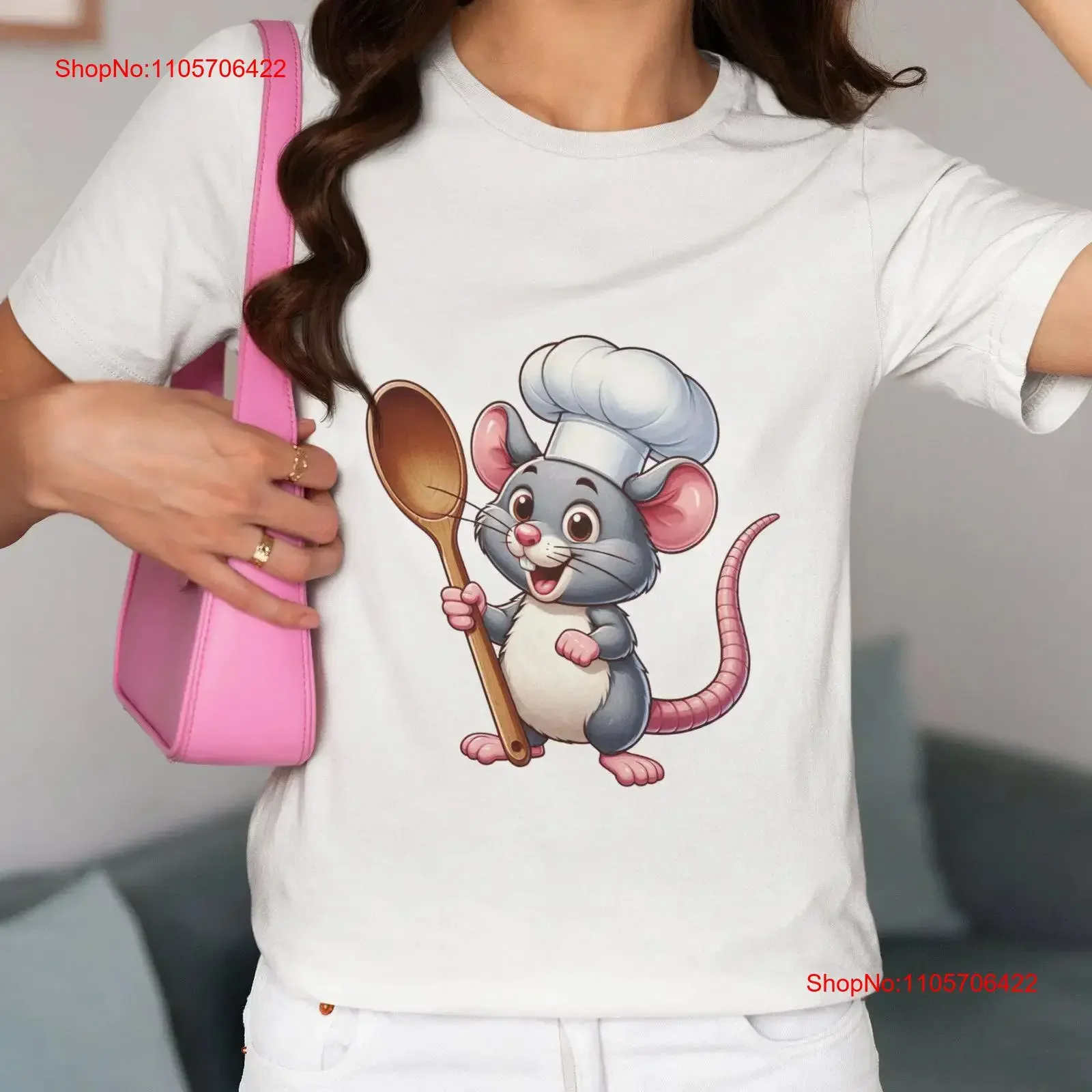 Adorable Chef Mouse T Shirt Cartoon Culinary Kitchen Animal Lover Fun Cooking Apparel Hat Top vintage Washed