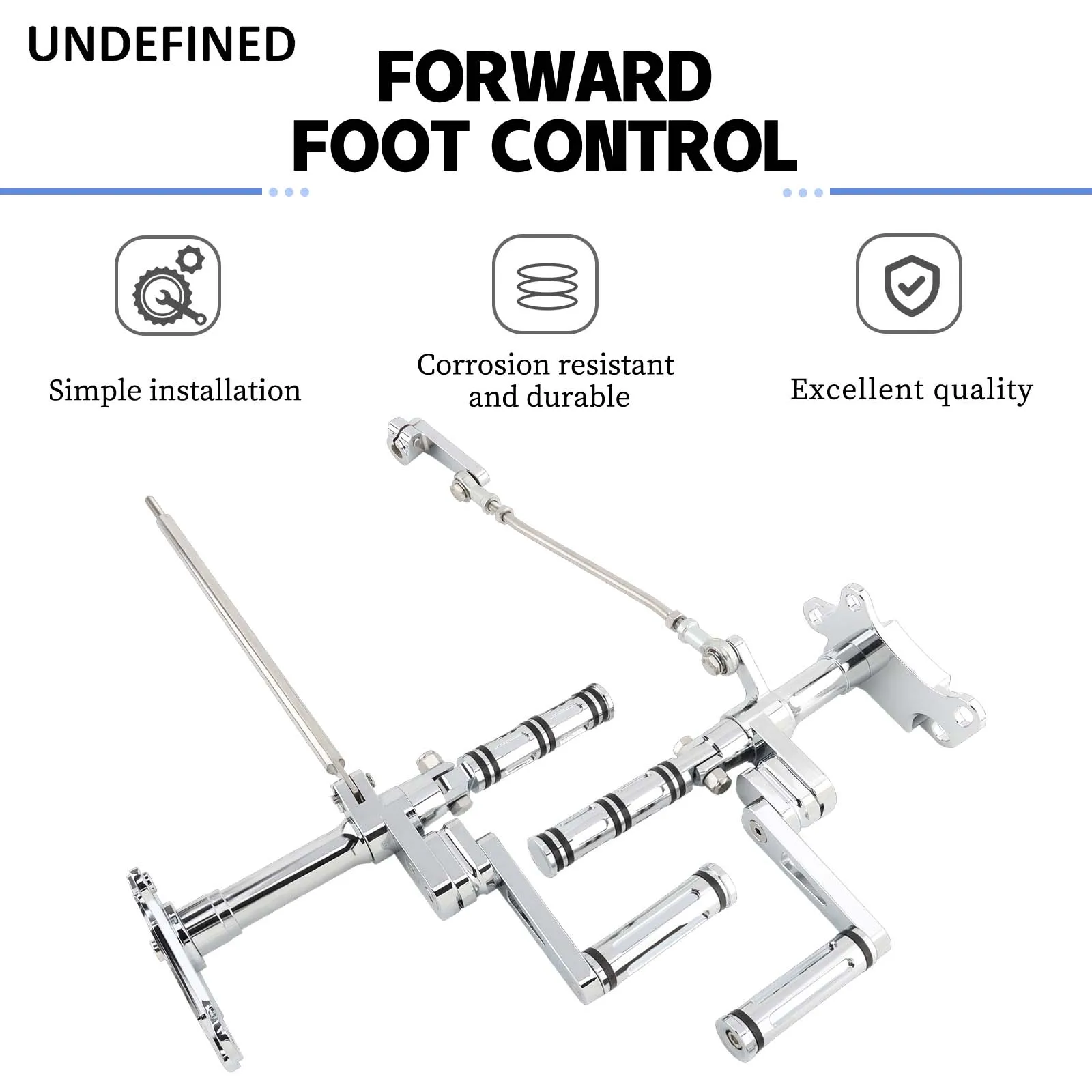 Motorcycle Forward Controls Foot Pegs For Harley Sportster XL 883 1200 Iron Seventy Two Forty Eight 1986-2003 Chrome Aluminum