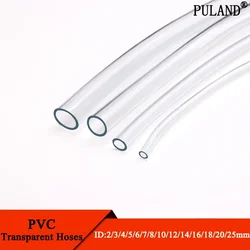 1 m/3 m transparente PVC-Kunststoffschläuche, hochwertiges Wasserpumpenrohr, 2, 3, 4, 5, 6, 8, 10, 12, 14, 16, 18, 20, 25 mm Innendurchmesser