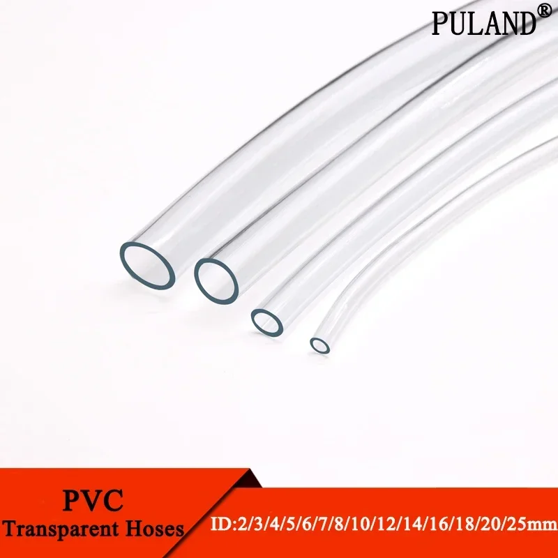 1M/3M Transparent PVC Plastic Hoses High Quality Water Pump Tube 2 3 4 5 6 8 10 12 14 16 18 20 25mm Inner Diameter