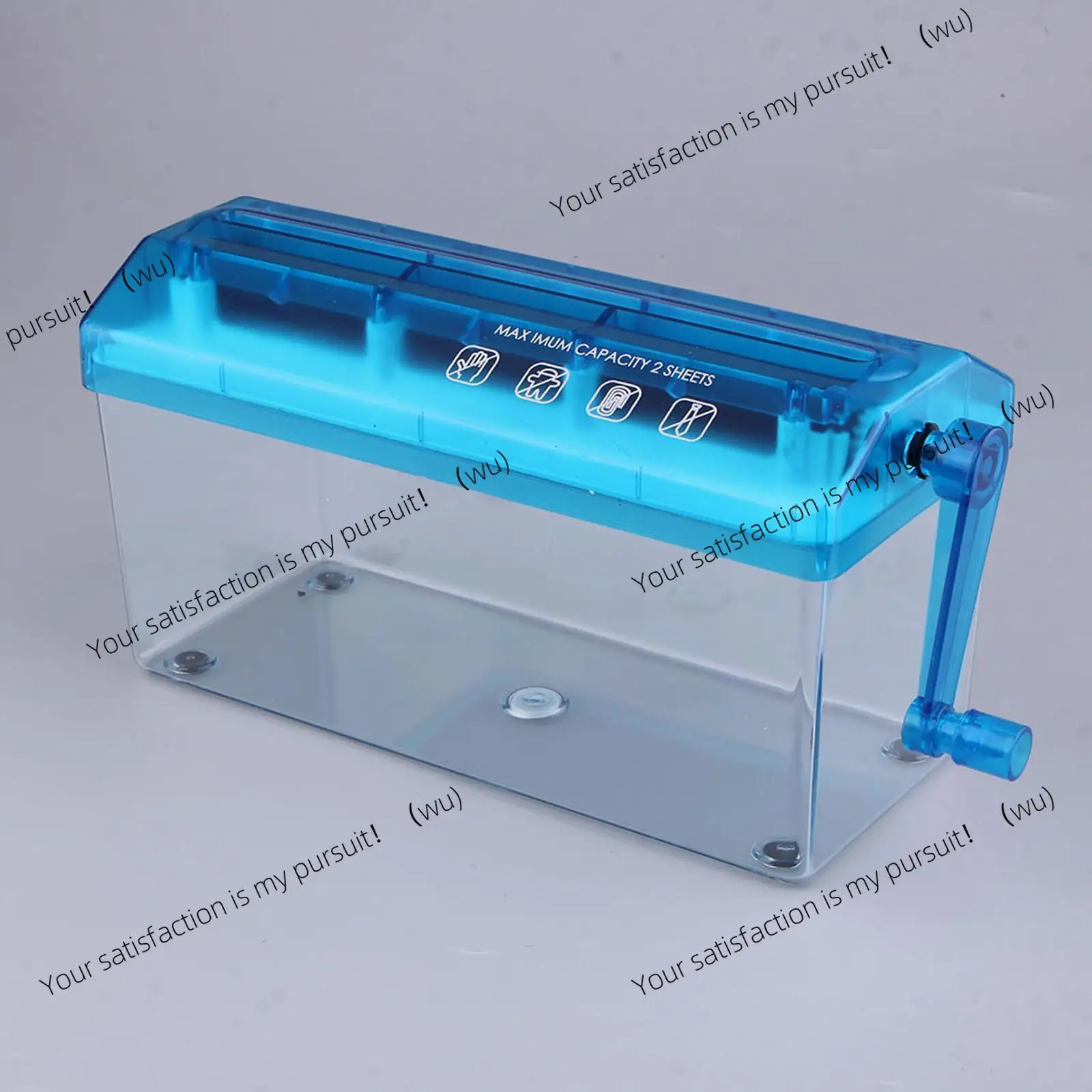 Hand Shredder A4 Size Practical Desktop Stationery Mini Hand Crank Shredder