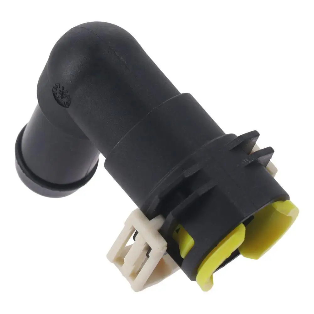 Durable ABS Cooling Water Hose Plastic Yellow Connector 2.4Inch Black Replacement For Mazda 3