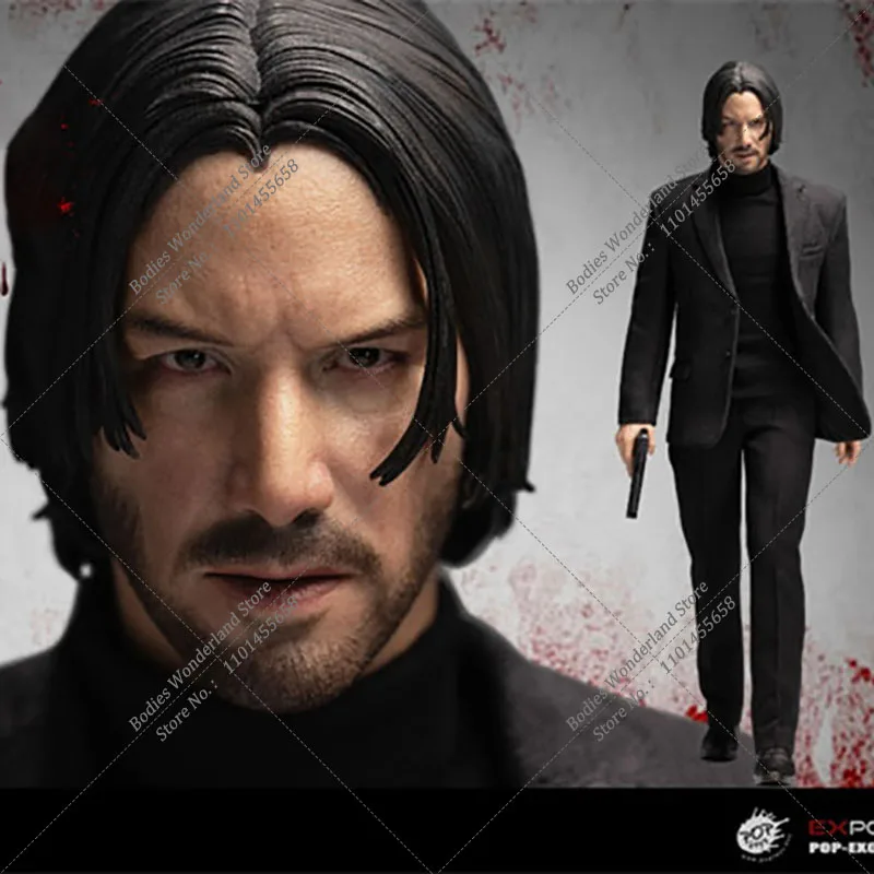 In magazzino POPTOYS EX-053 scala 1/6 da collezione Killer God John Wick Keanu Reeves 12 pollici maschio Solider Action Figure Model Toys