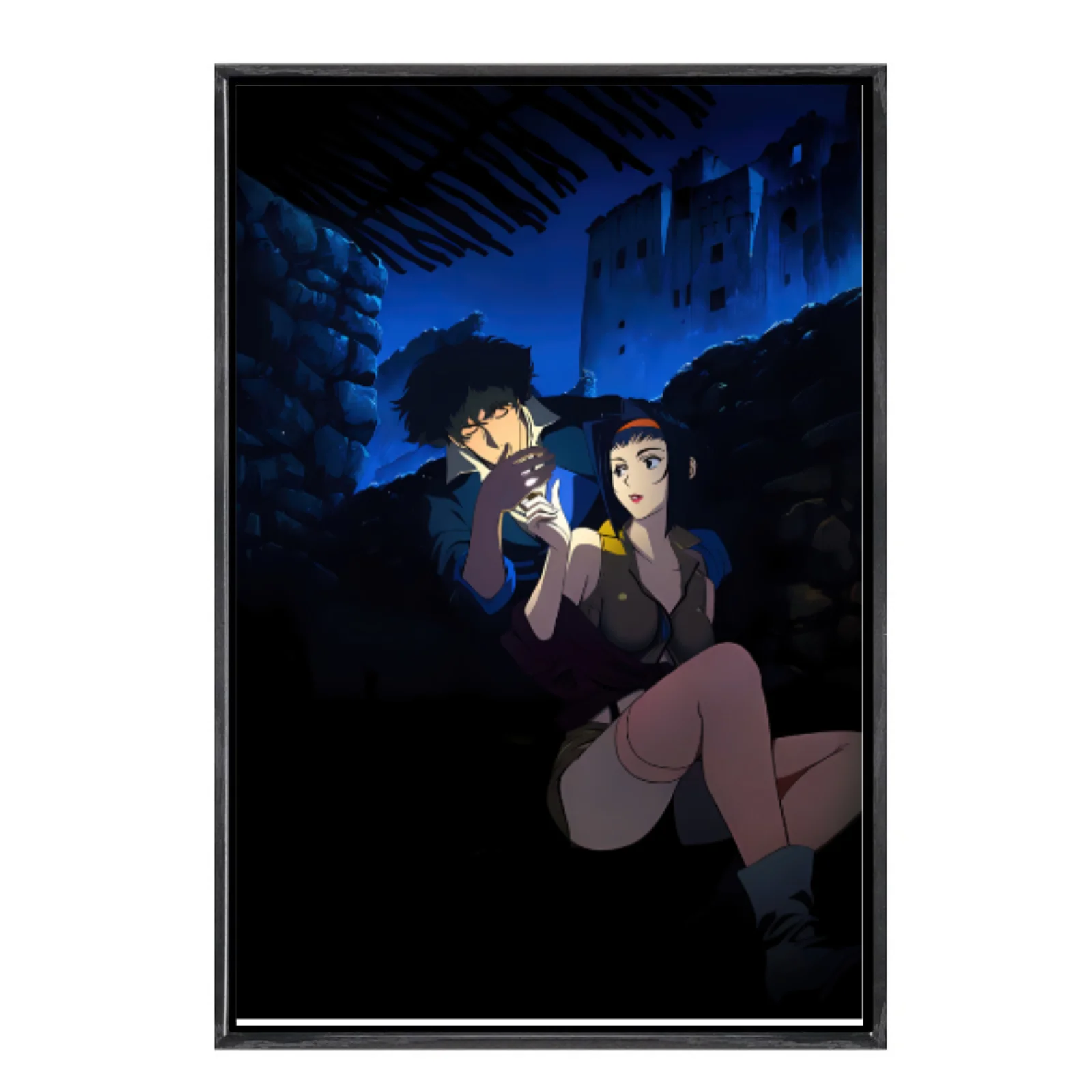 

Japanese Manga Multi-Size Canvas Poster Double Framed Wall Art,Cowboy Bebop Home Decor for Living Room Bedroom