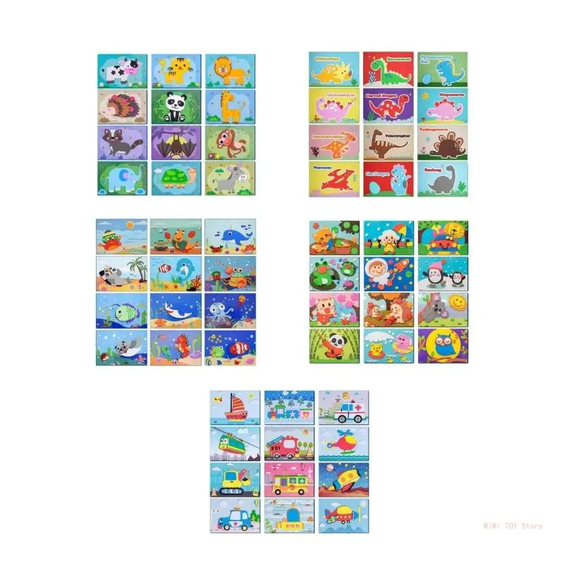 

12 Sheet Stickers Book for Toddlers Interactive and Educational Toy for Kids