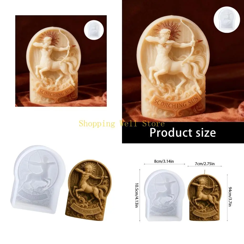 

KX4B Mythical Theme Silicone Molds For Crafting Soap Home Decoration