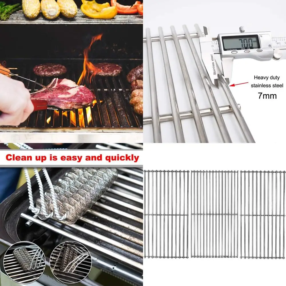

3-Pack 18.75 Stainless Steel Cooking Grids for BBQ Grills