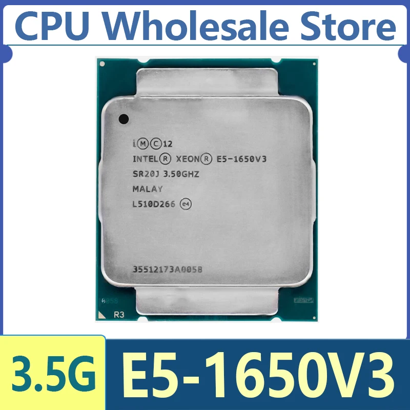 Intel Xeon E5 1650 V3 3,5 GHz 6 núcleos 15Mb de cache LGA2011-3 CPU E5-1650V3 E5 1650V3 CPU