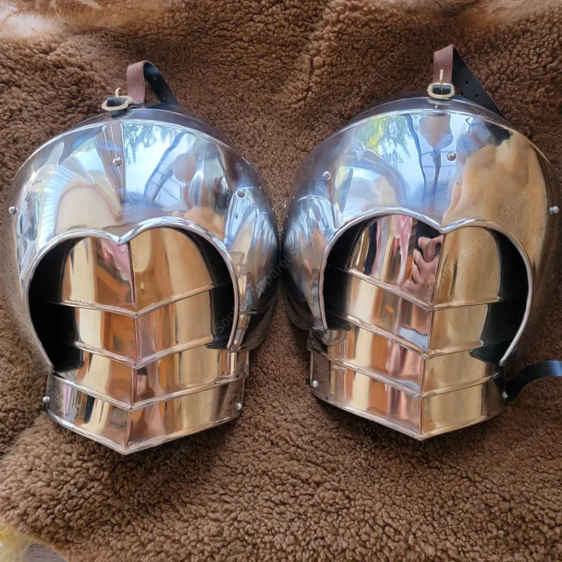 

Средневековые большие доспехи на плечо из углеродистой стали, европейские средневековые тяжелые доспехи, носимые доспехи в стиле Ренессанс для взрослых