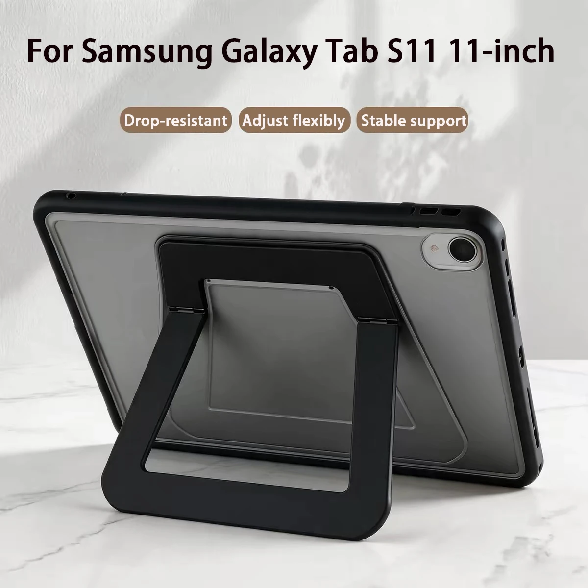 Drop-Resistant Case For Samsung Galaxy Tab S11 Adjust The Angle Flexibly Stand Cover For Tab S11 11-inch Sturdy Tablet Case