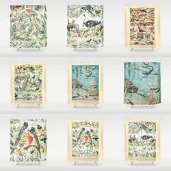 Retro Abstract Animal Insect Pattern Bathroom Curtain Home Decor Waterproof Bathtub Creative Personality Shower