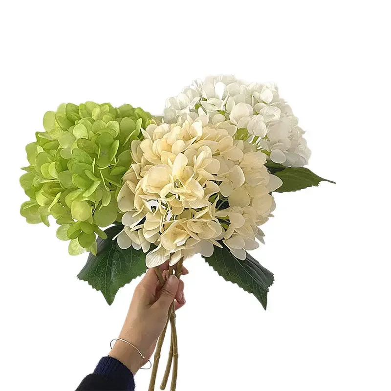 5Pcs Artificial Silk Hydrangea Flowers for Home Living Room Decoration Fake Flowers Hydrangea Wedding Party Floral Arrangement