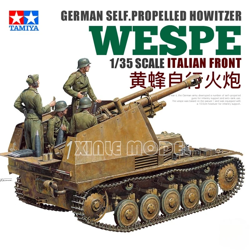 

TAMIYA Plastic Assembled Model Kit 35358 German Self-Propelled Howitzer Wespe 1/35