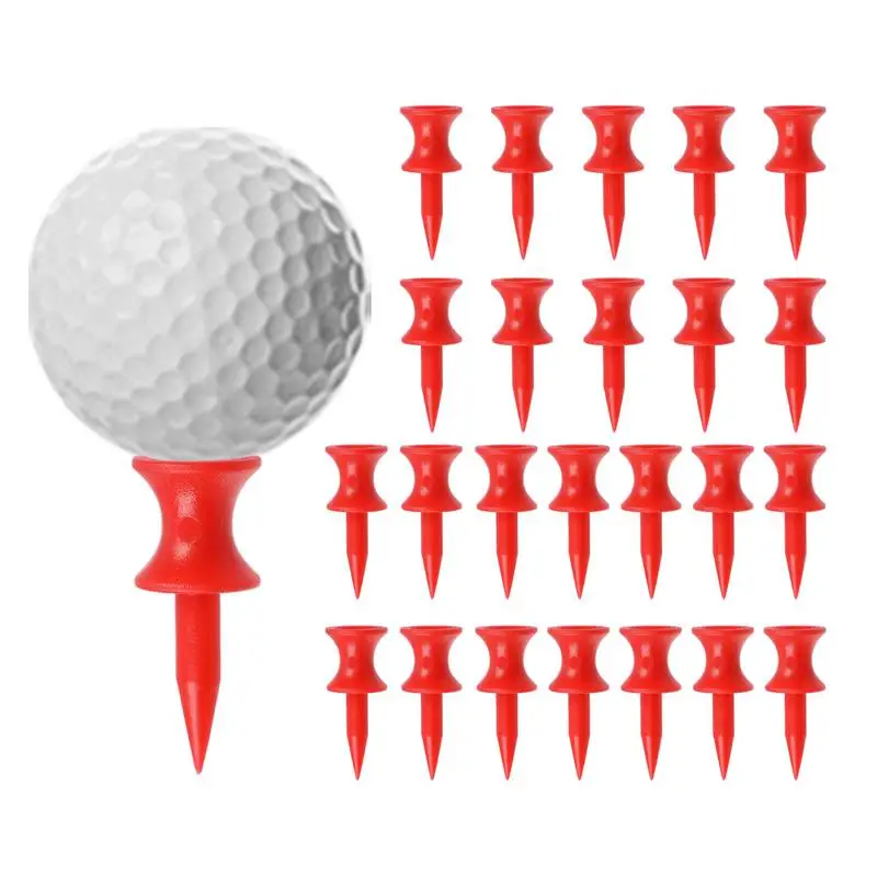 

Flight Path Golf Tees 25pcs Anti-Slice Outdoor Golf Balls Tees Durable Double Layer Golf Tees 31mm Wheel Type Shockproof Design